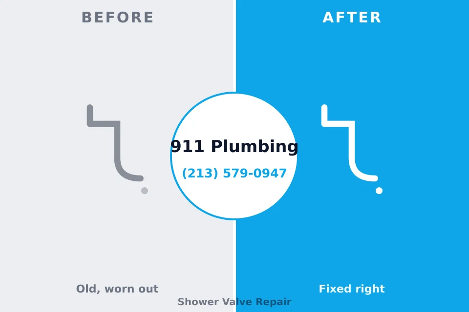 Before and after: plumbing repair Hebron, IN